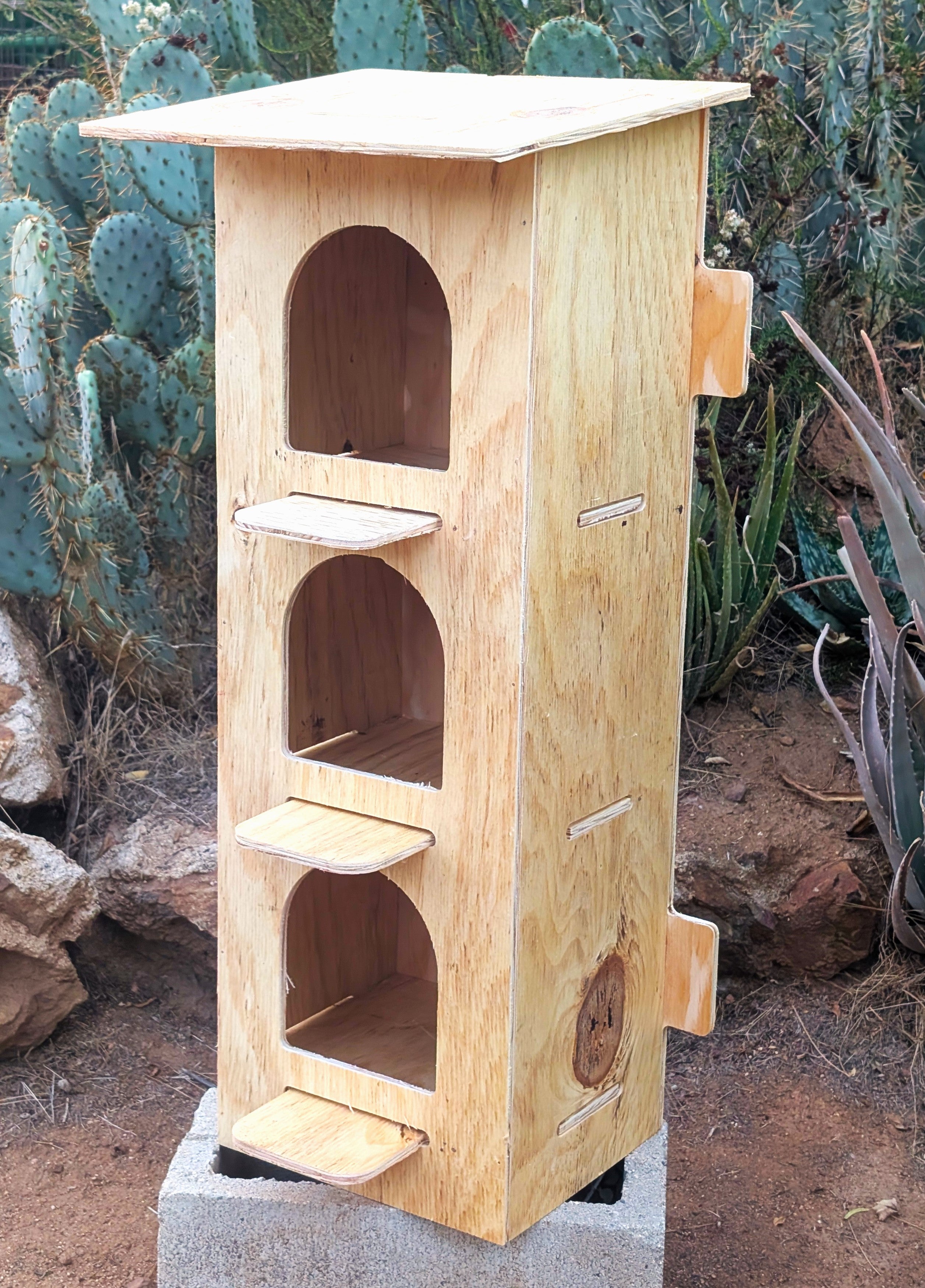 3-Hole Vertical Pigeon Nesting Box Kit