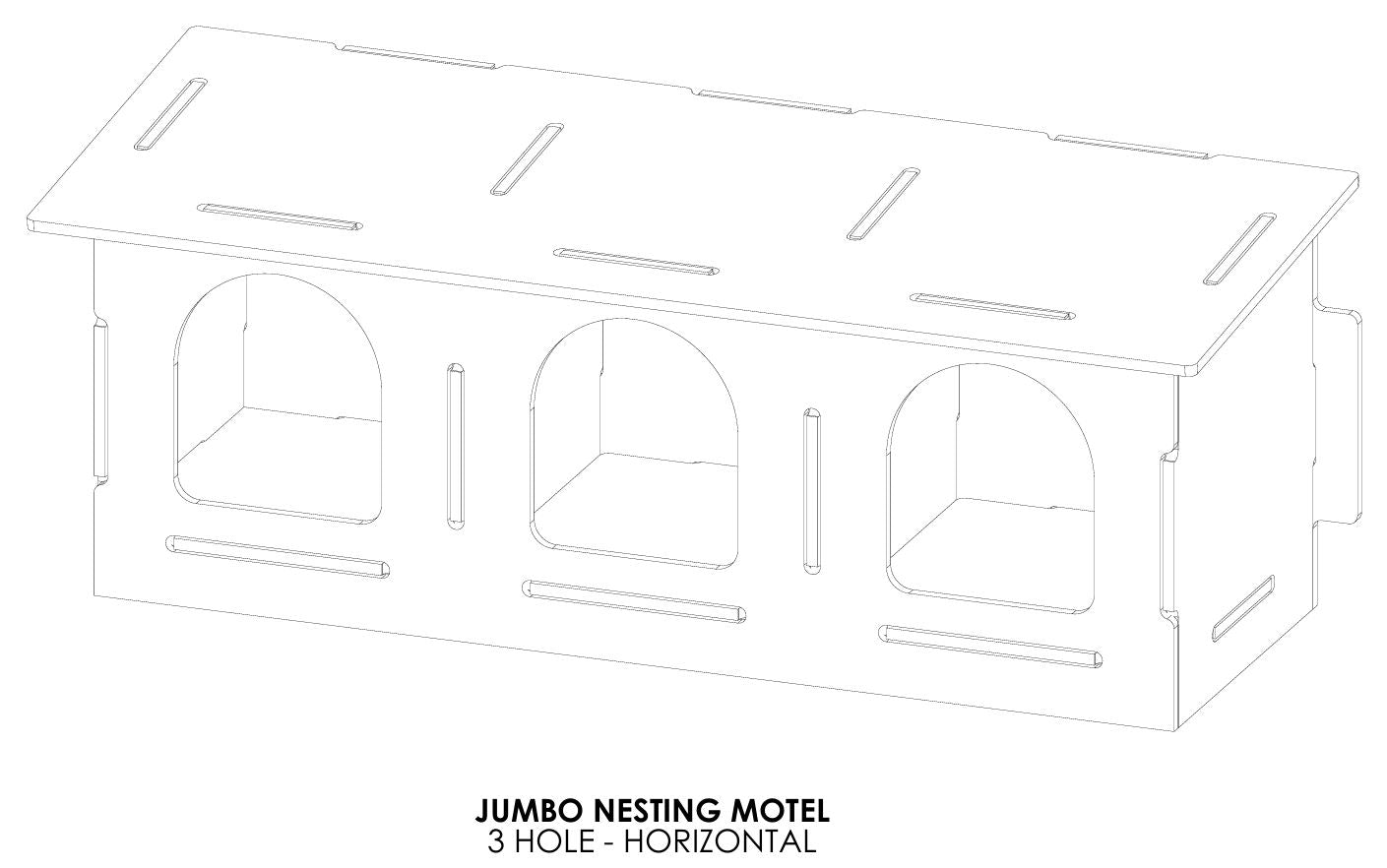 Jumbo 3-Hole Poultry Nesting Box Kit