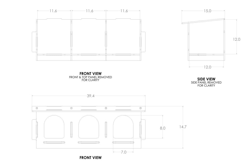 Jumbo 3-Hole Poultry Nesting Box Kit