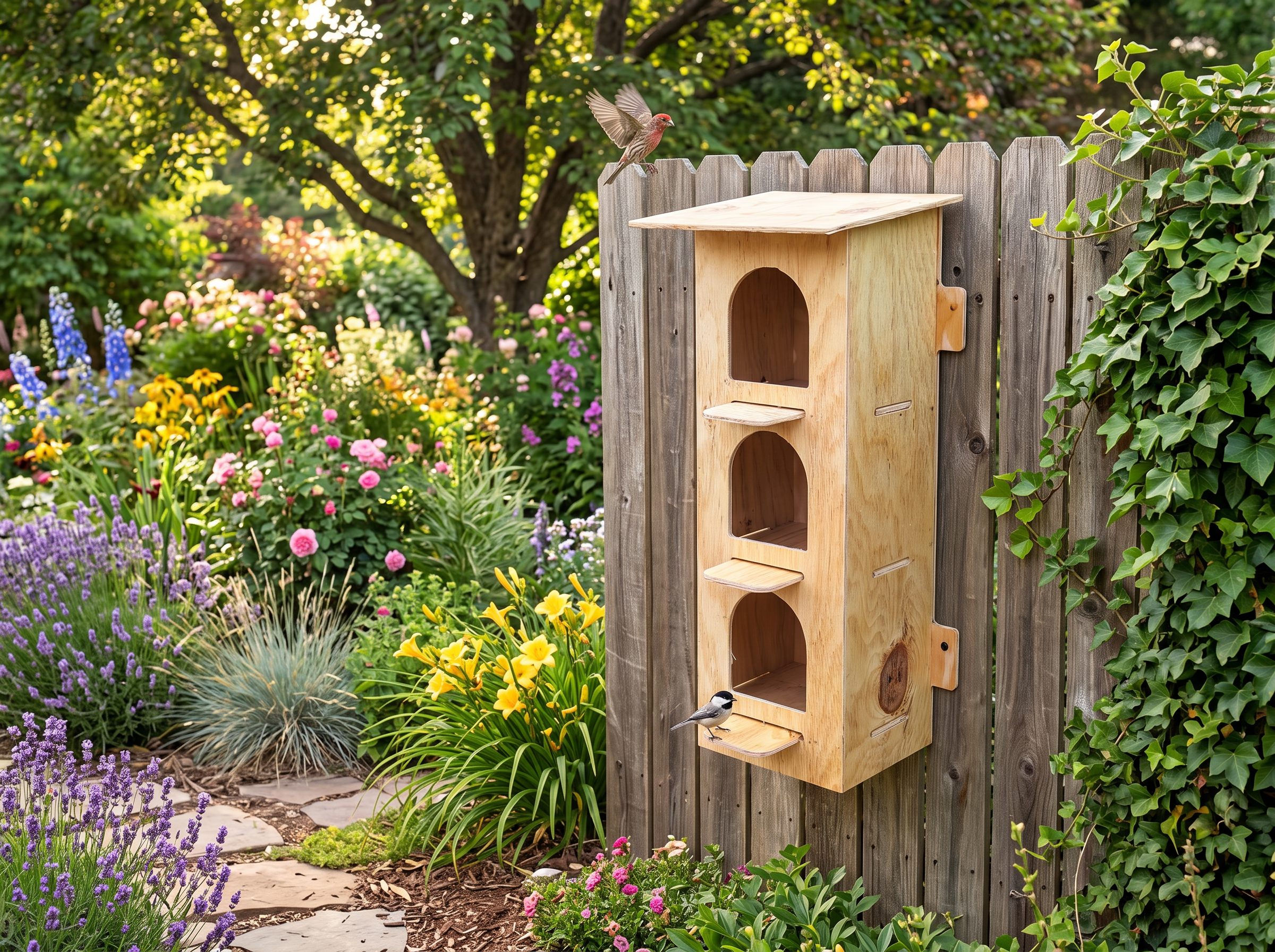 3-Hole Vertical Pigeon Nesting Box Kit